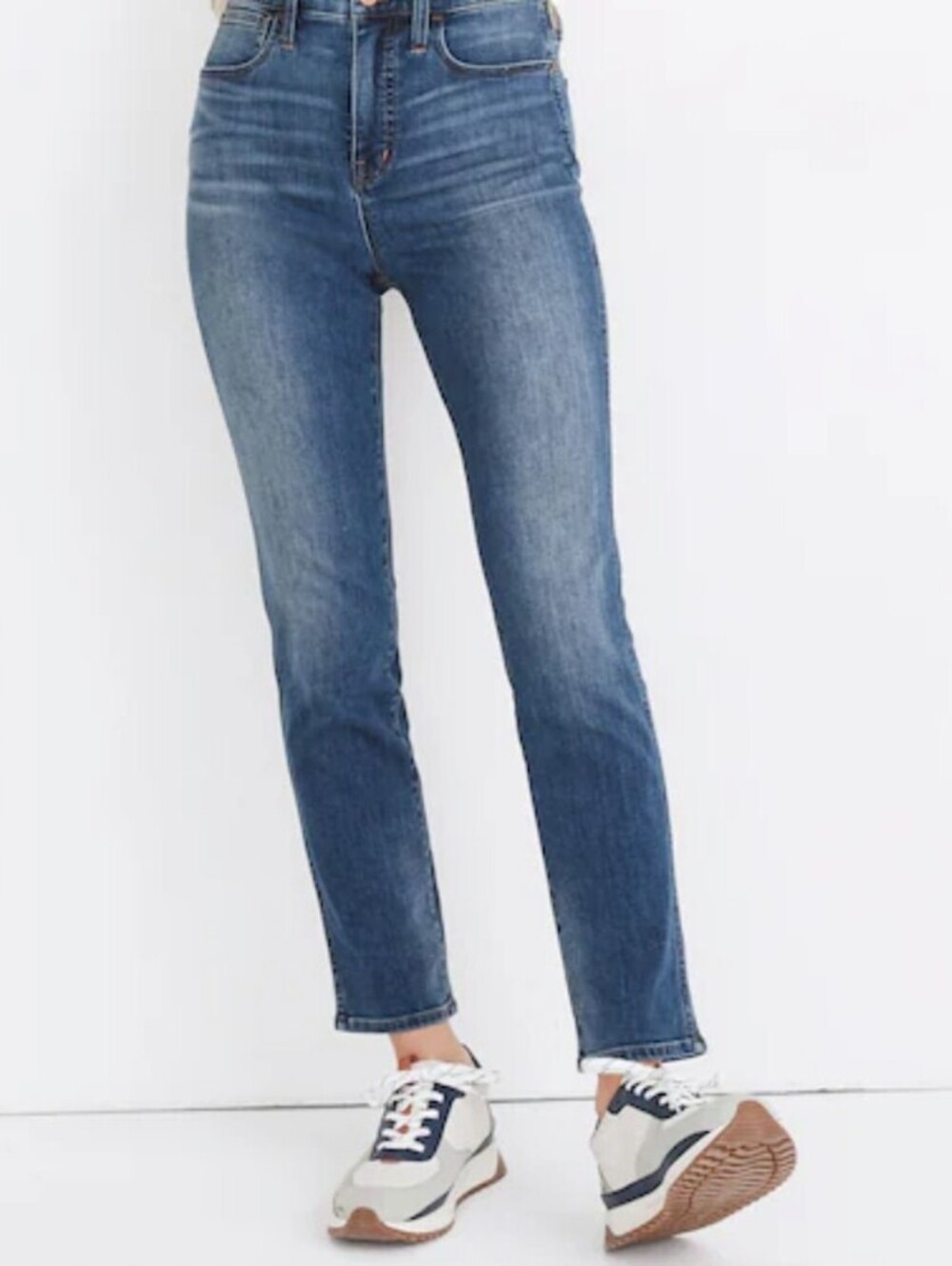 Madewell Medium Wash Roadtripper Stovepipe Jeans - Size - 31 Petite